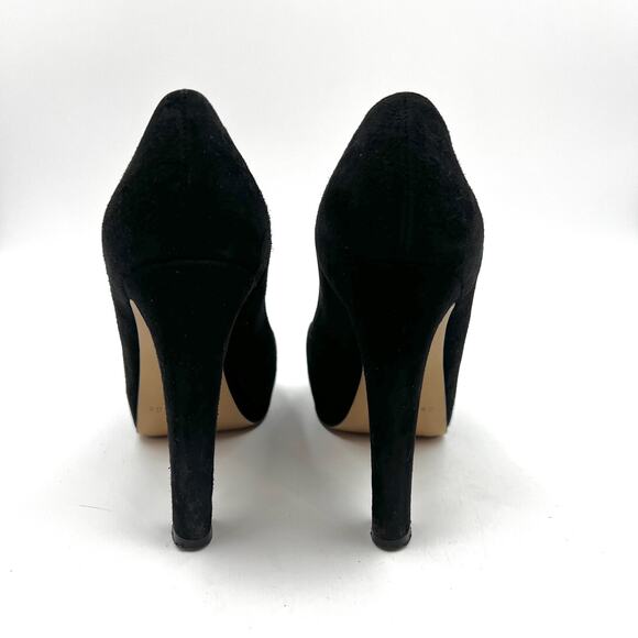 Kate Spade Nessle Pumps Nessle Suede Black Platform Heels - Picture 3 of 8